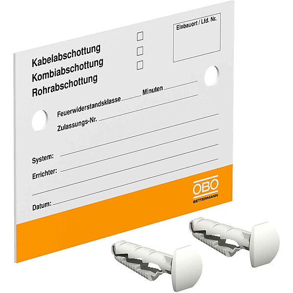 OBO Kennzeichnungsschild KS-S DE